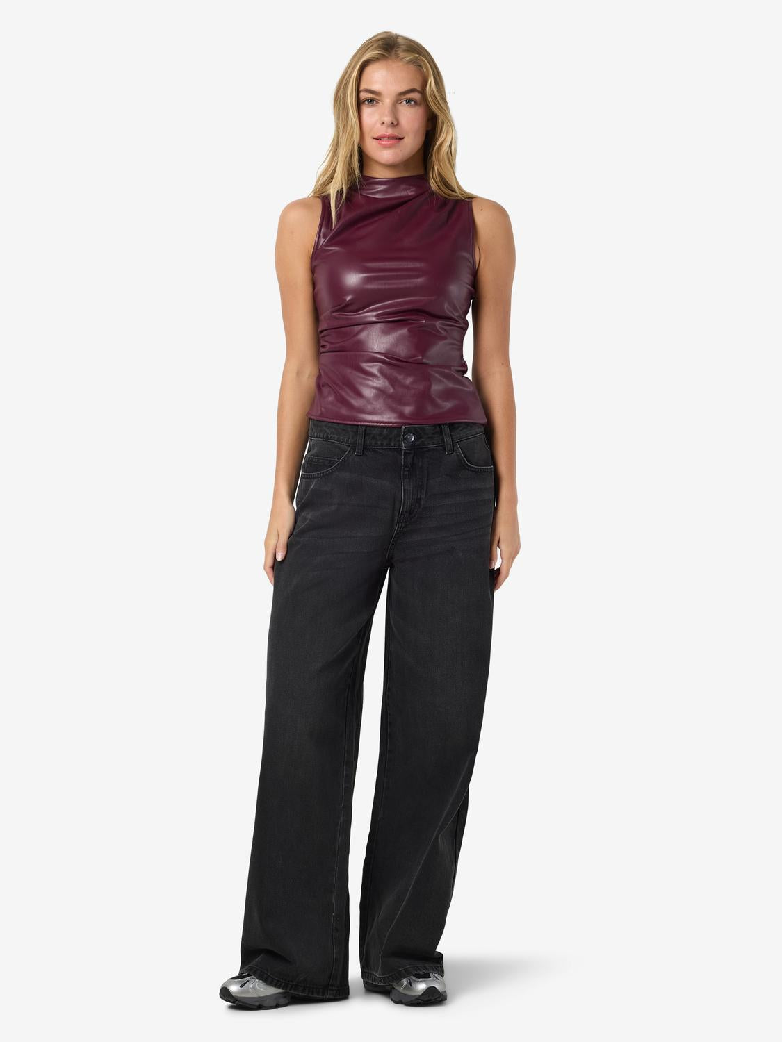 NOISY MAY DANDY PU S/L TOP