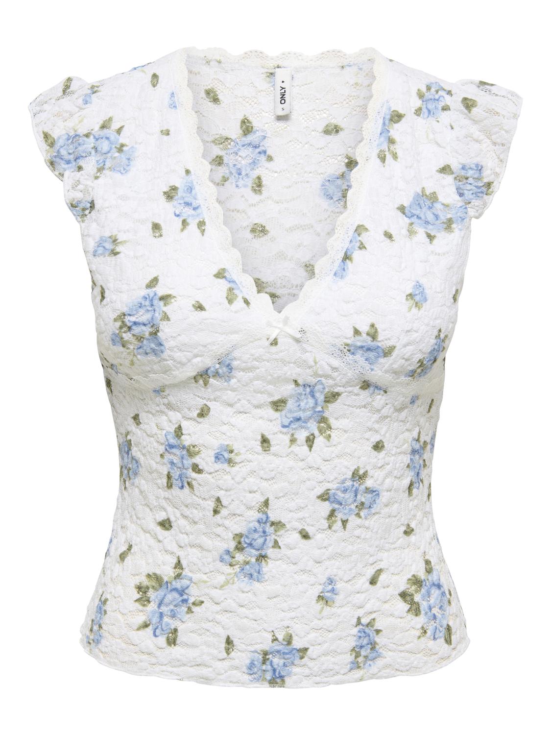 ONLY SAGA S/S LACE TOP