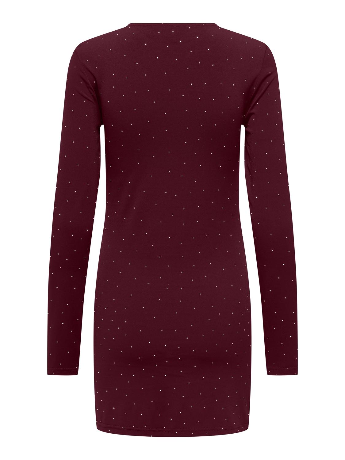 ONLY ZITA L/S O-NECK SHORT DRESS