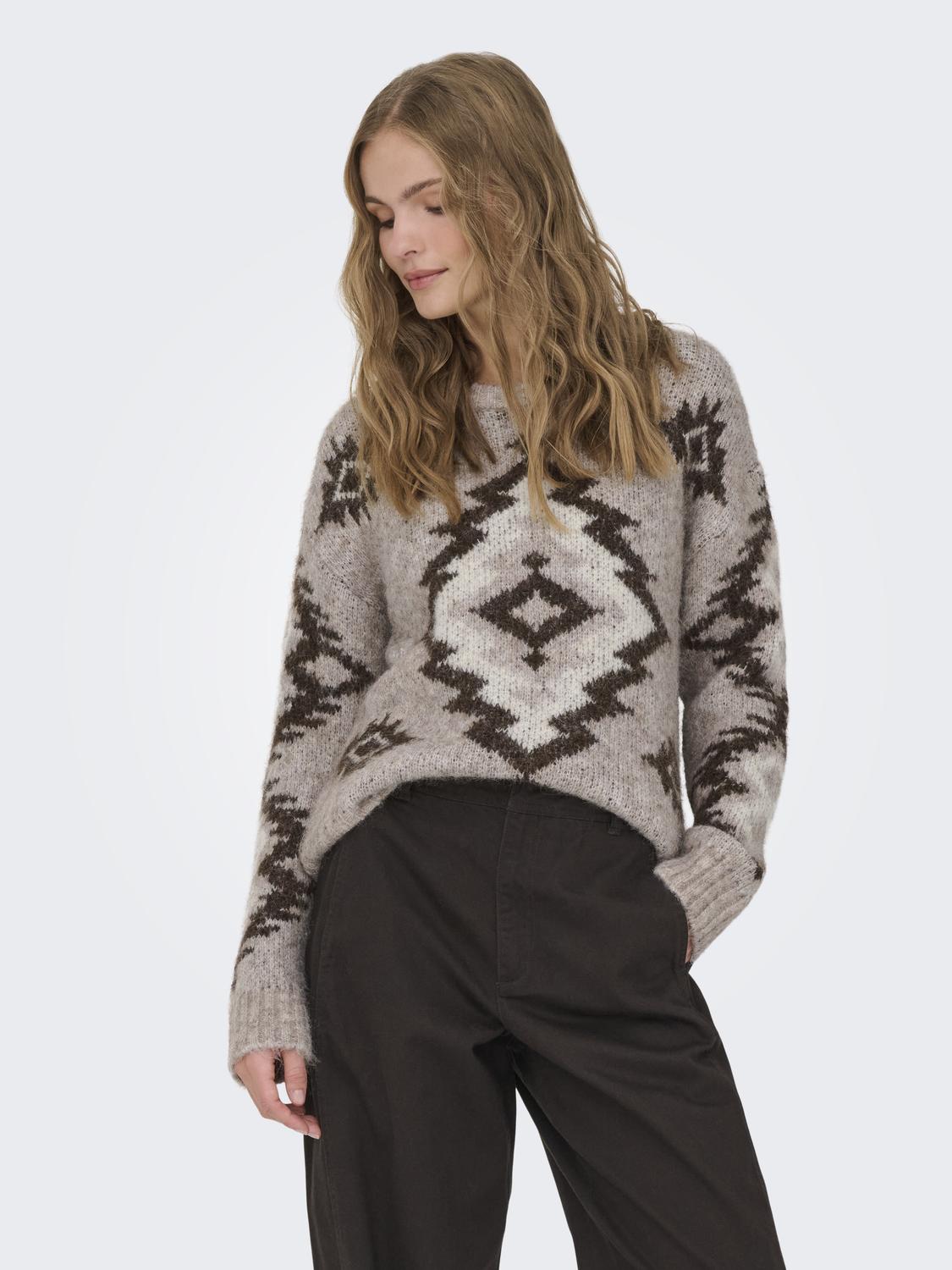 ONLY LAZU LS JQ O-NECK CC KNT