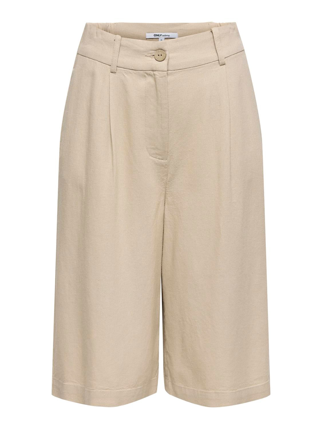 ONLY GOA HW LINEN BL LONG SHORTS CC TLR
