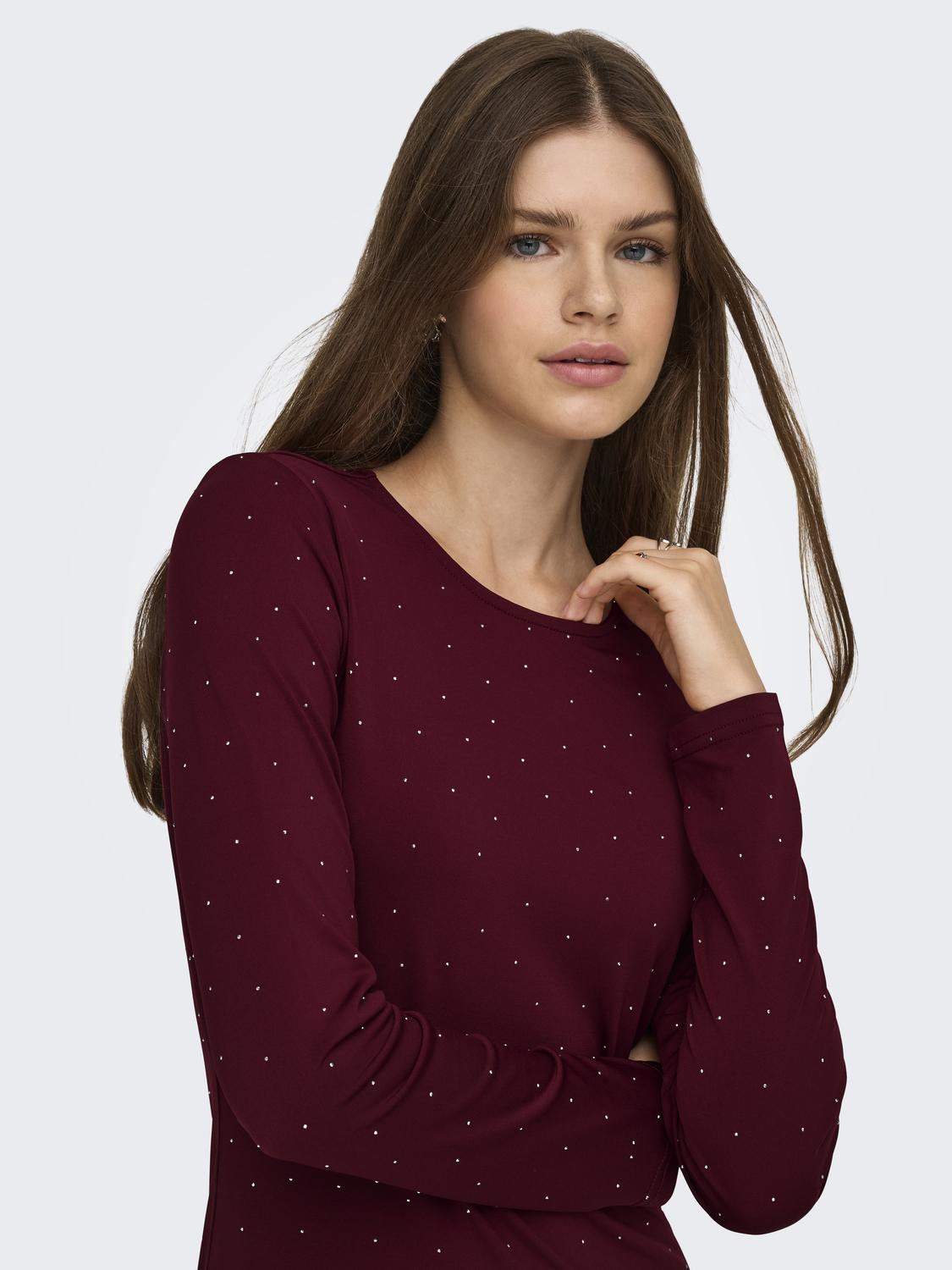 ONLY ZITA L/S O-NECK SHORT DRESS
