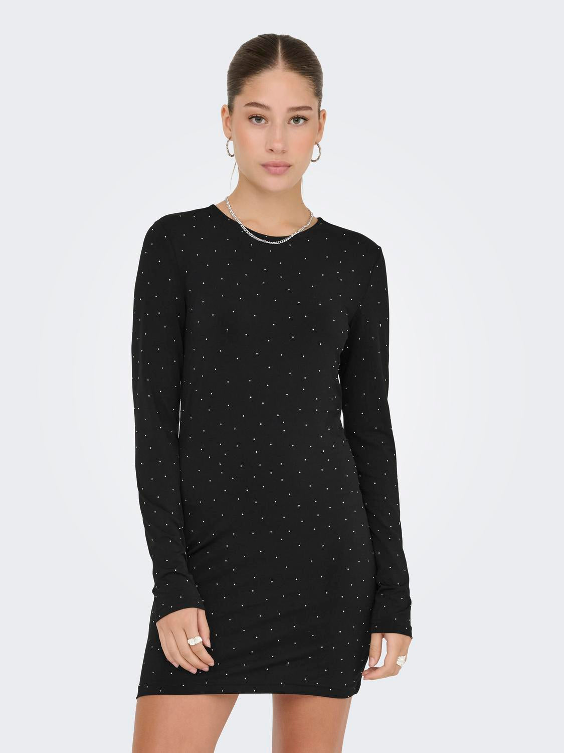 ONLY ZITA L/S O-NECK SHORT DRESS