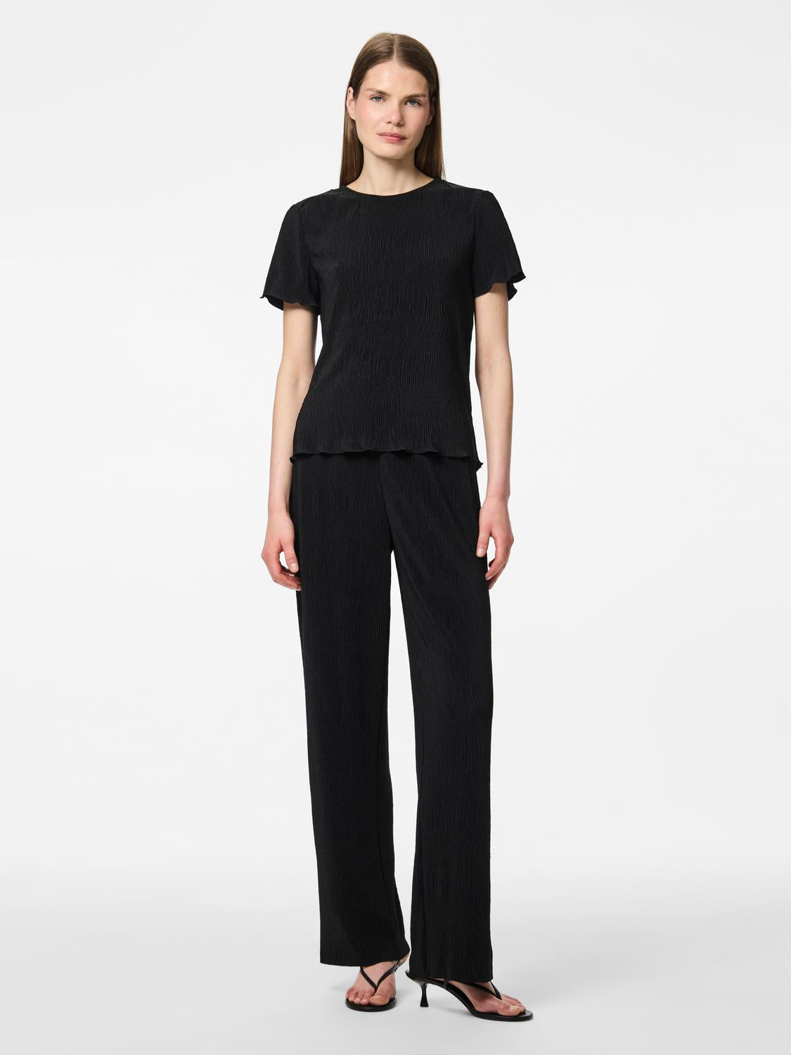 PIECES FLORA HW WIDE PANTS