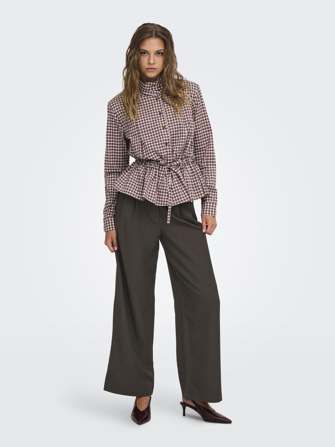 ONLY HATTIE HW PLEAT STR PANT