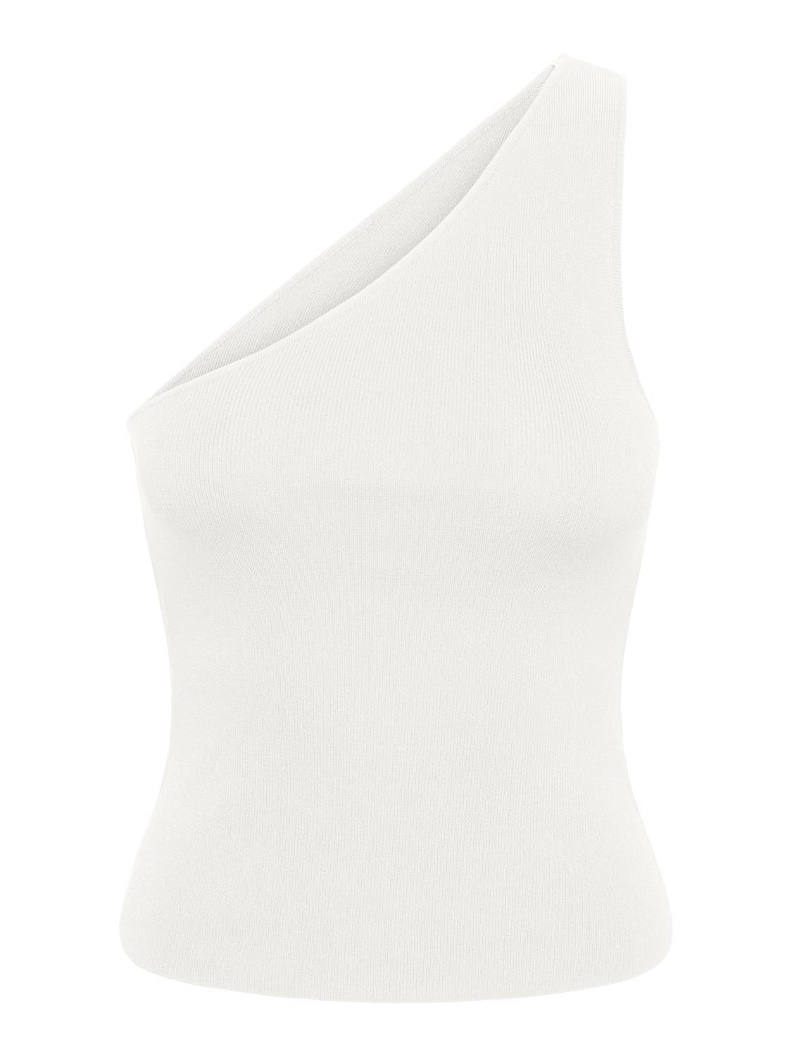 ONLY MILO SL ONE SHOULDER RIB TOP KNT