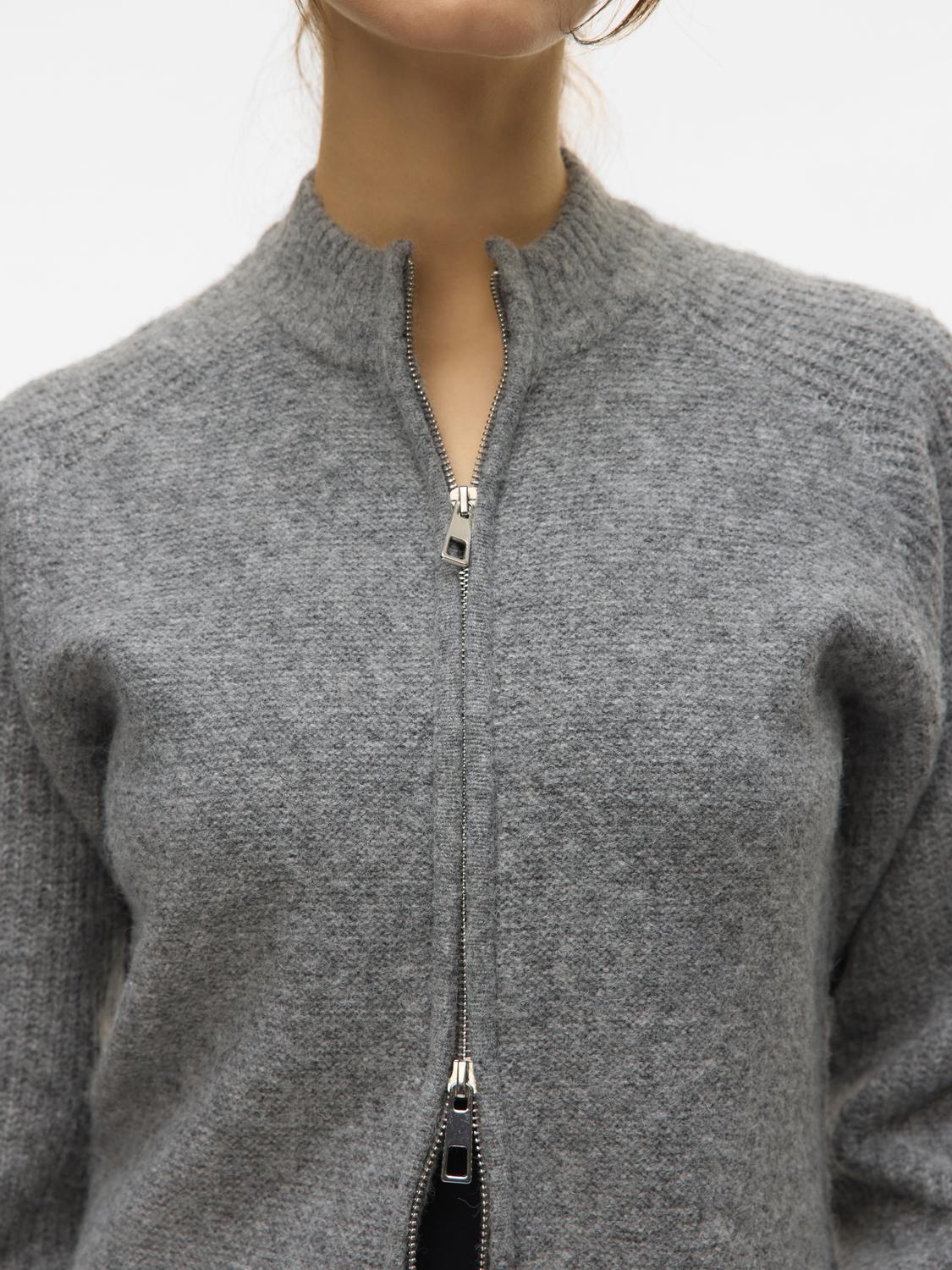 VERO MODA BANG LS HIGH NECK ZIP CARDIGAN
