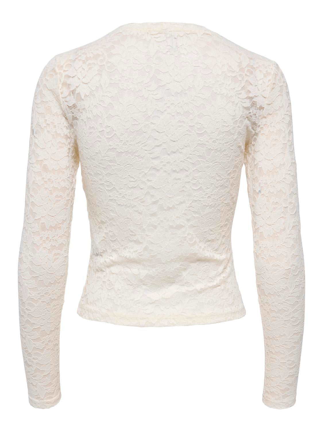 ONLY NIKKA L/S O-NECK LACE TOP