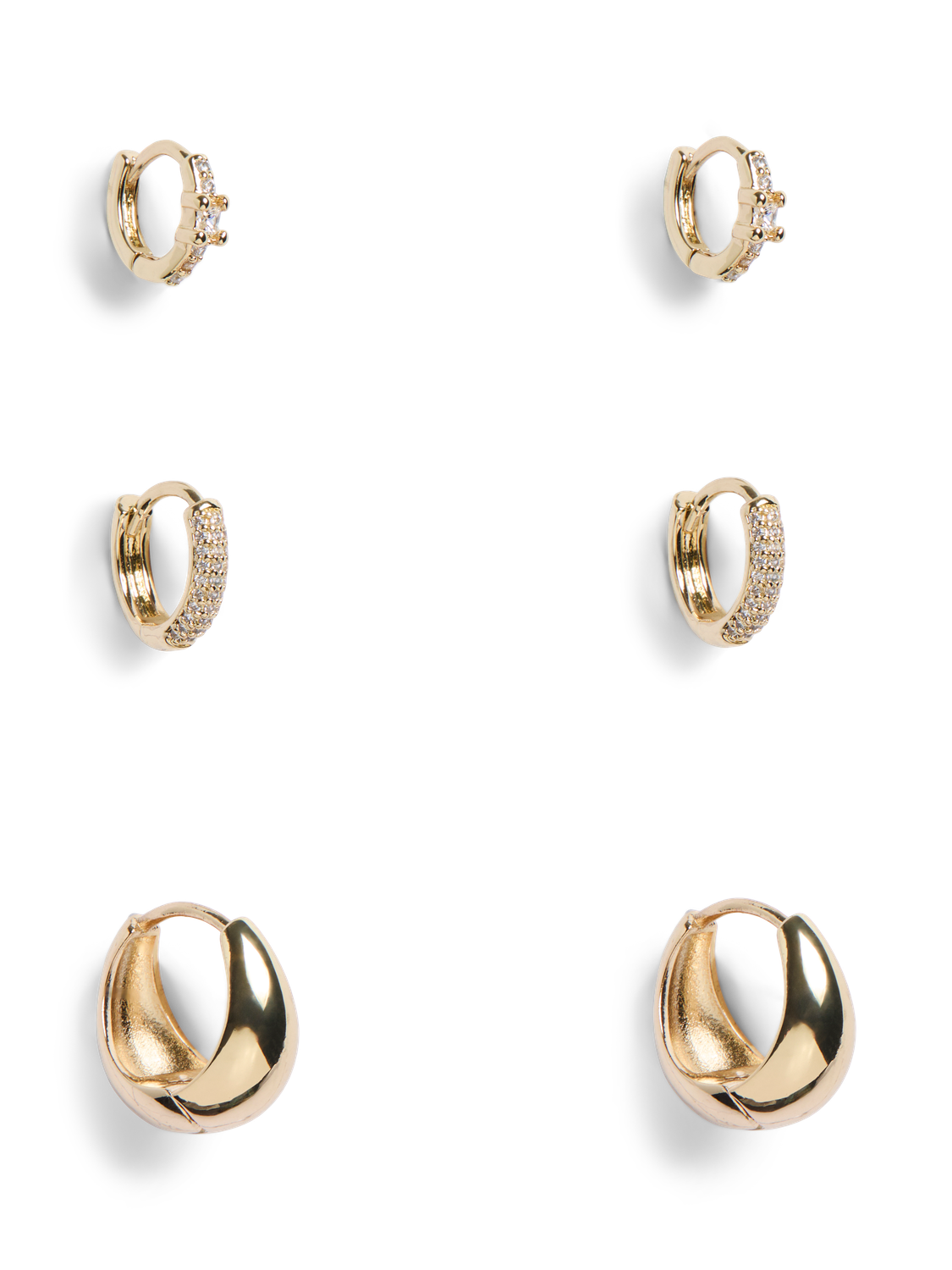 PIECES OTELIA EARRINGS 3-PACK D2D