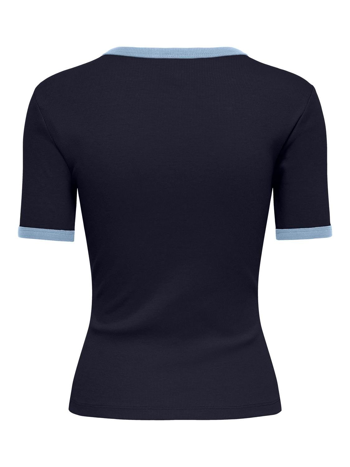 ONLY VAL S/S CONTRAST TOP JRS