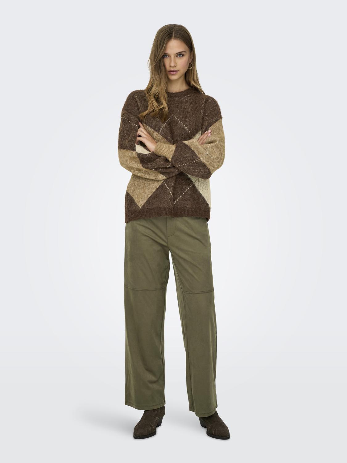 ONLY NOEME LIFE LS JQ O-NECK KNT