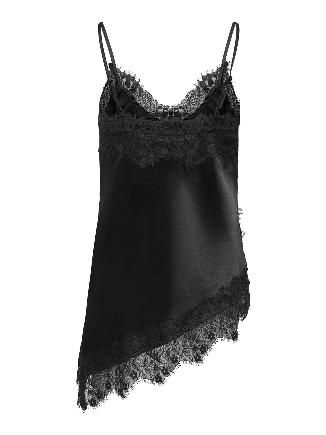 ONLY INDONA STRAP SATIN LACE TOP WVN