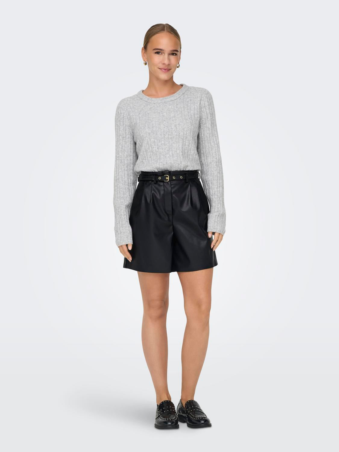 ONLY HEIDI FAUX LEATHER SHORTS