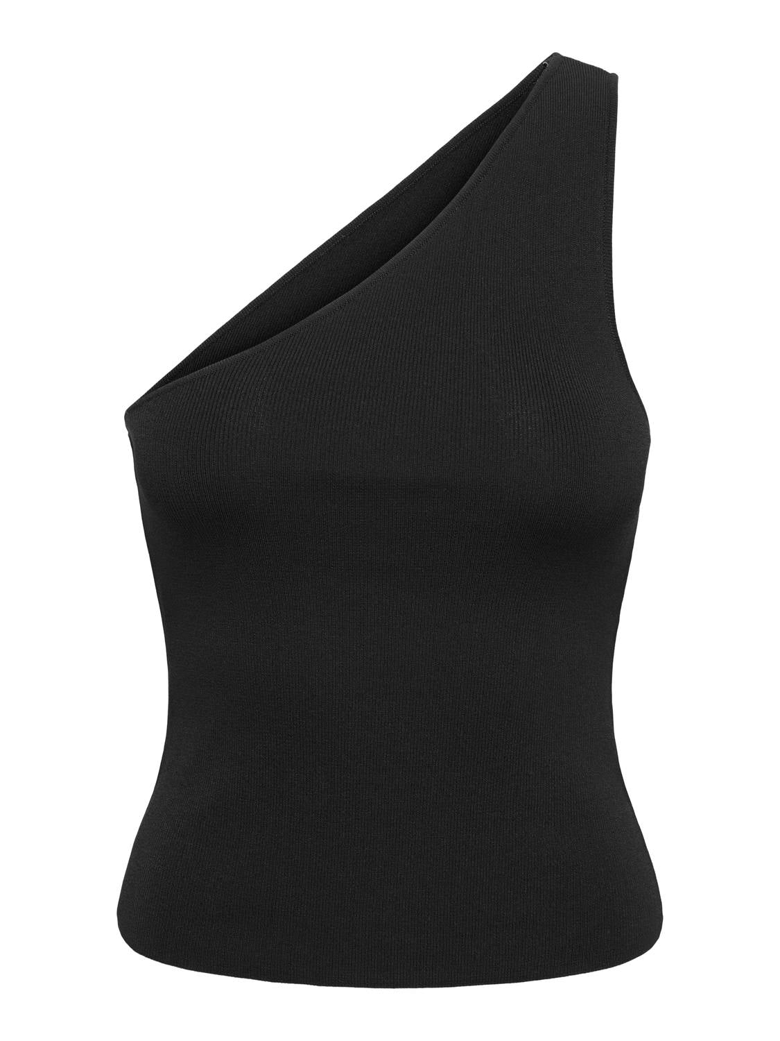 ONLY MILO SL ONE SHOULDER RIB TOP KNT