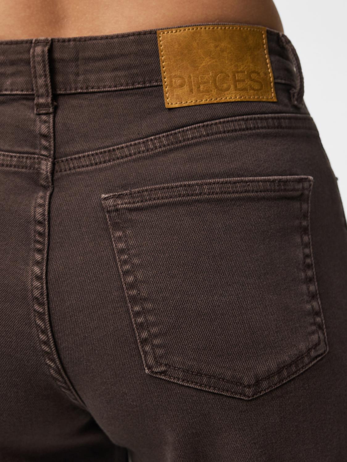 PIECES SILKE MW WIDE COLORED JEANS