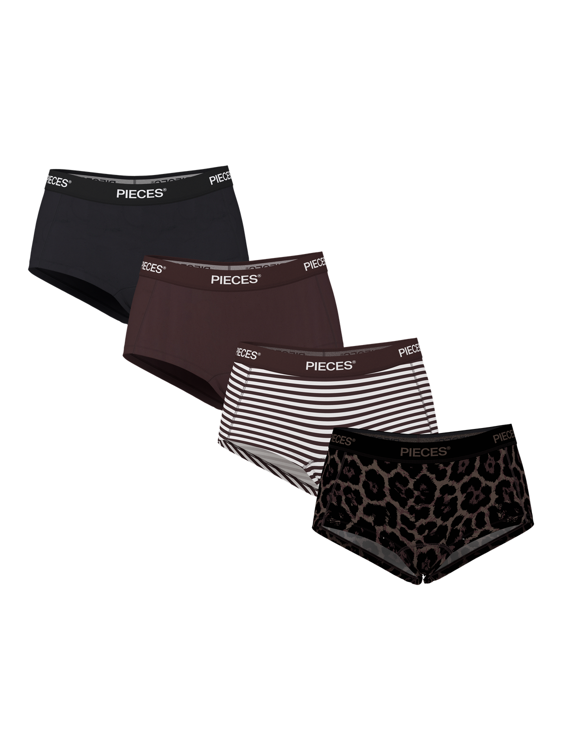 PIECES LOGO LADY 4 PACK BC