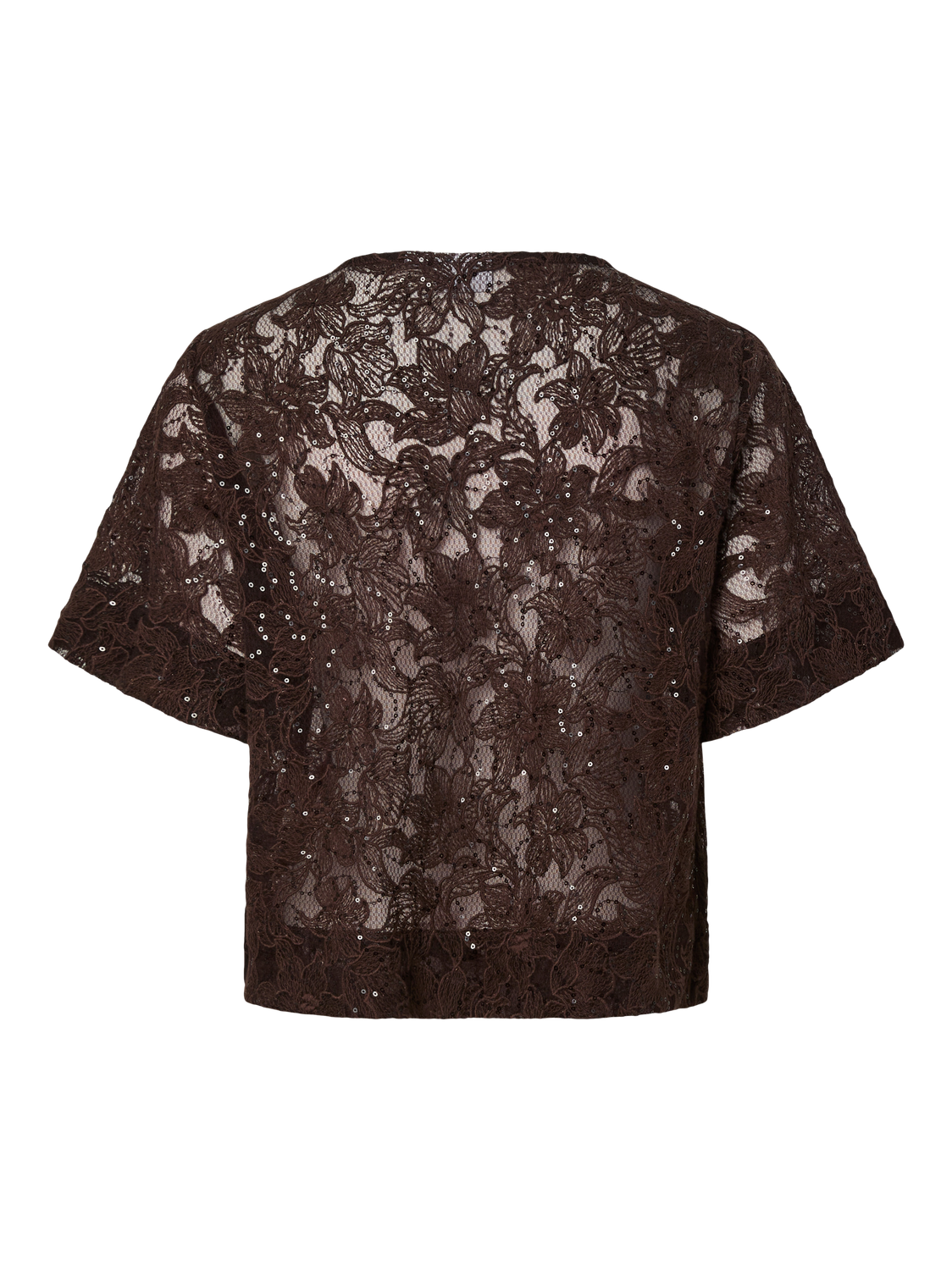 PIECES LOUISE 2/4 V-NECK TIE TOP WVN D2D