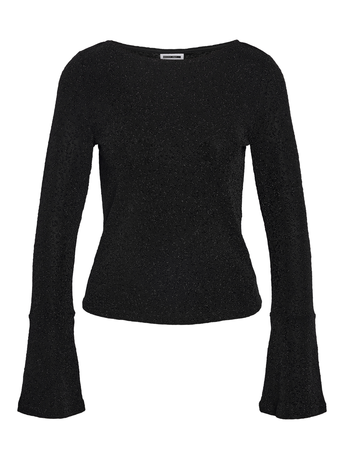 NOISY MAY GILLY L/S BOATNECK BELLSLEEVE TOP