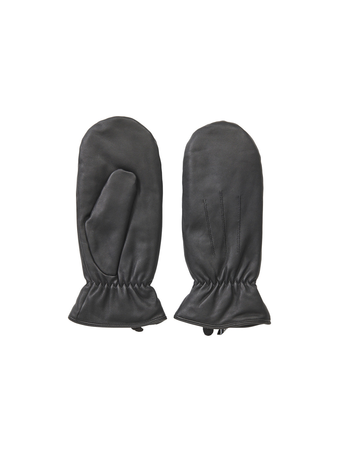PIECES NELLIE LEATHER MITTENS