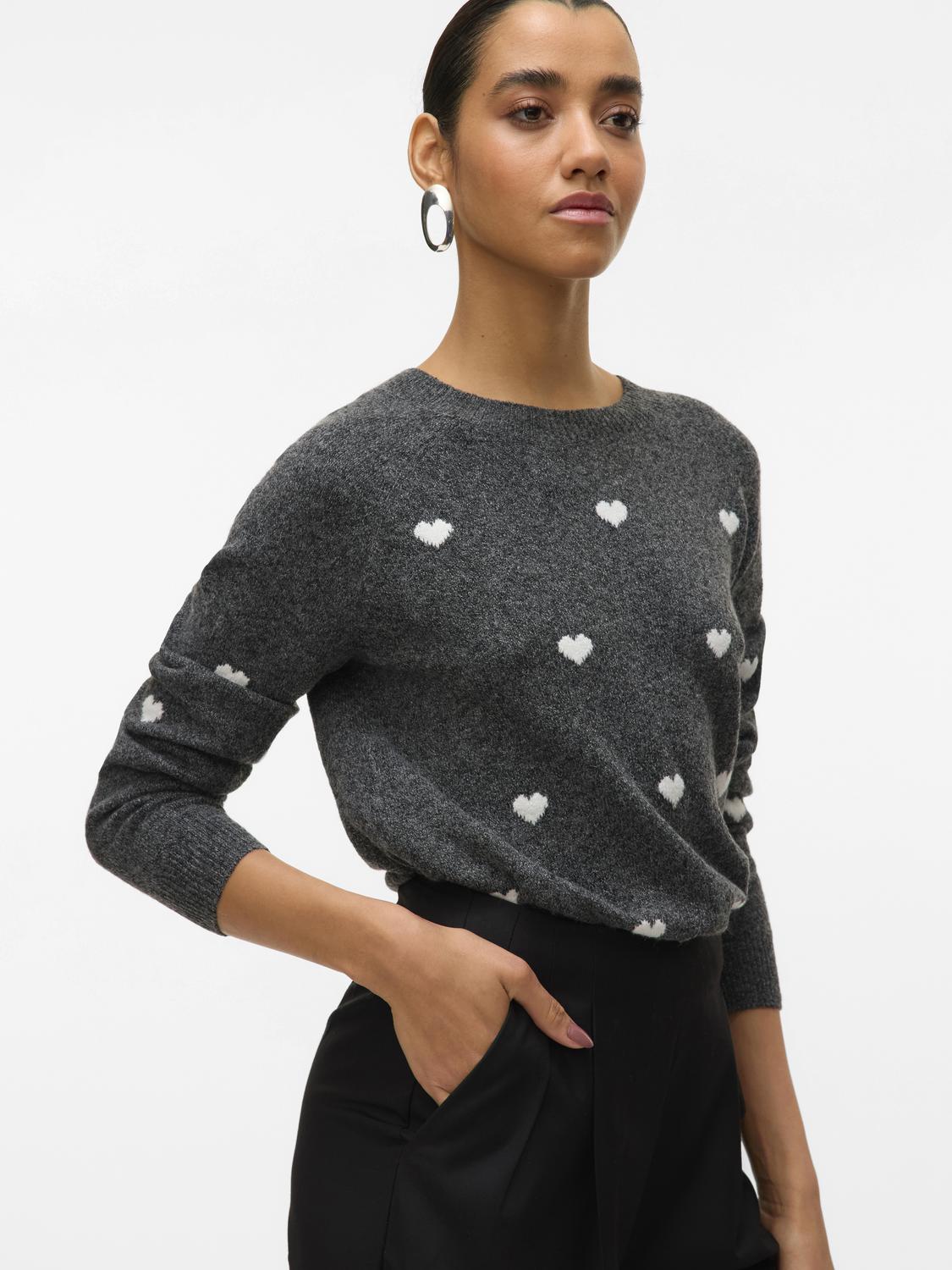 VERO MODA, VMDOFFY INTARSIA LS O-NCK PULLOV GA NOOS
