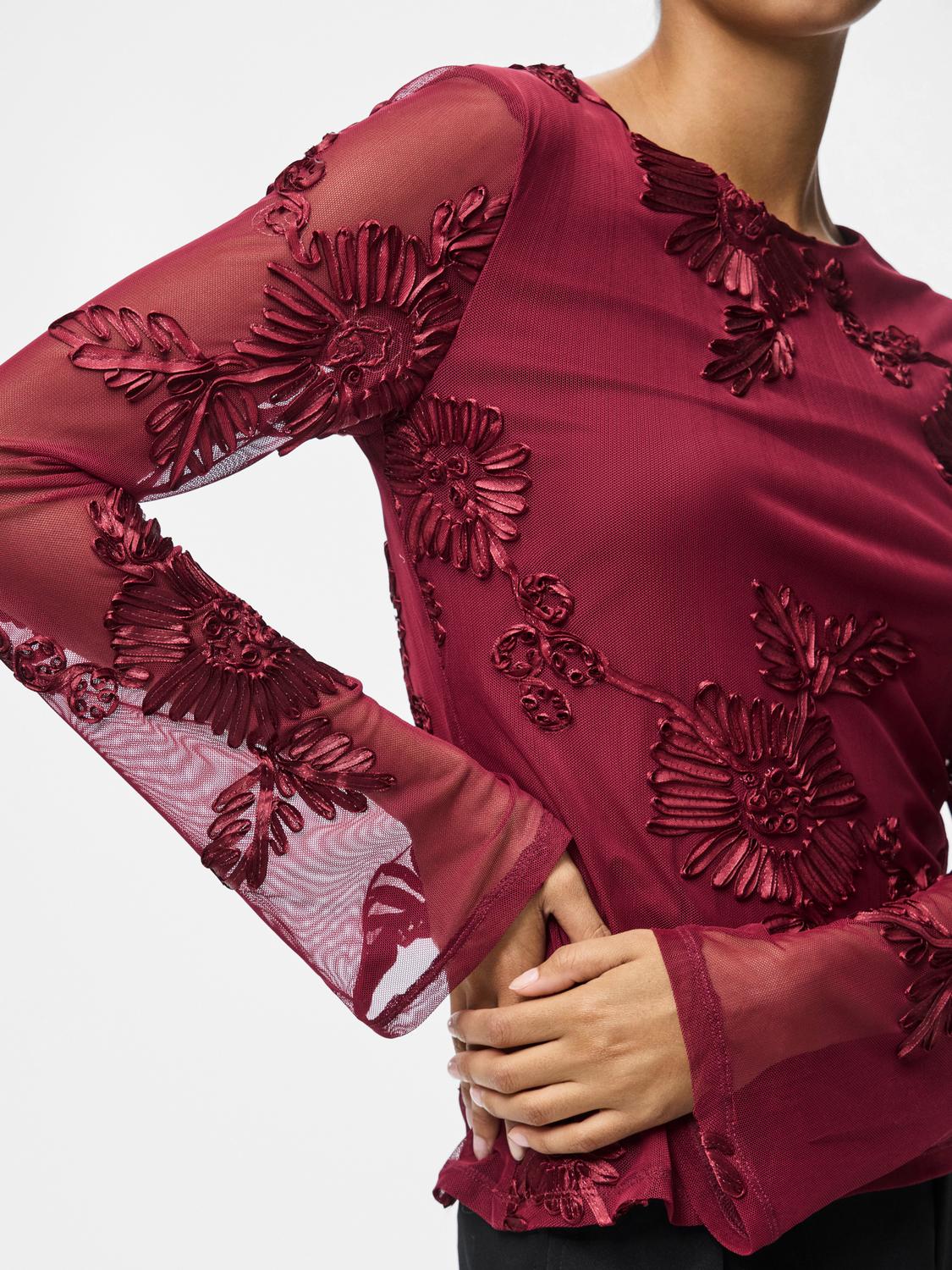 PIECES OFFIA LS BOATNECK TOP