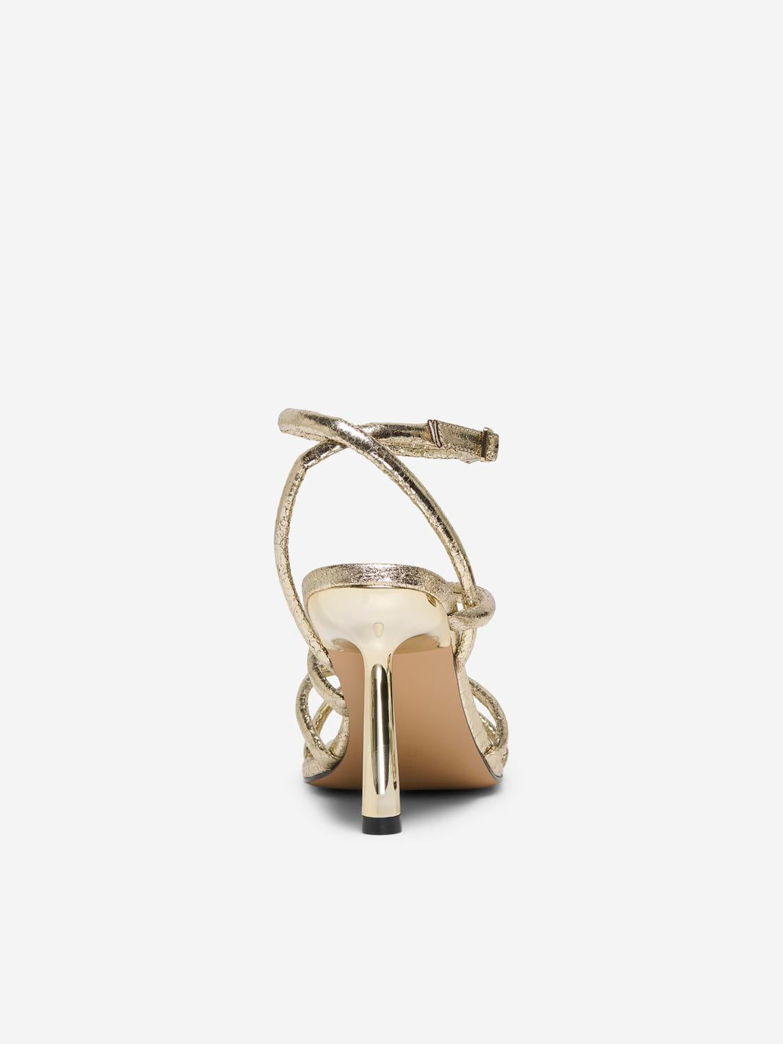 ONLY SHOES AMINA-1 PU ANKLE STRAP HEELED SANDAL