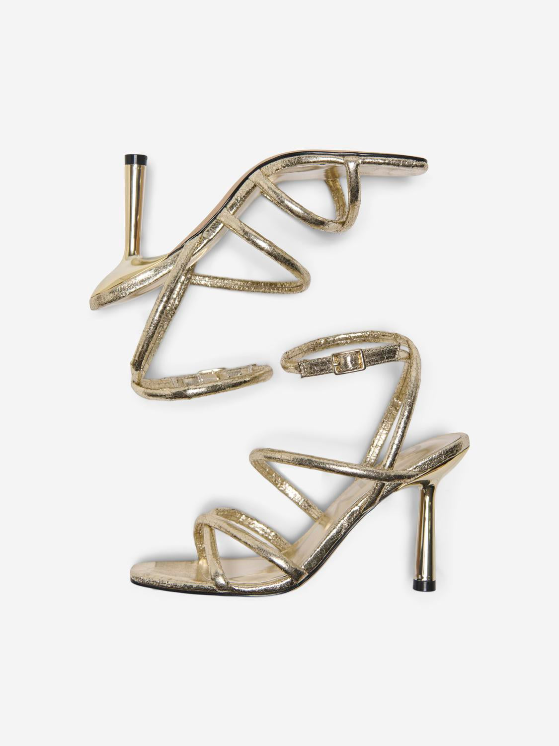 ONLY SHOES AMINA-1 PU ANKLE STRAP HEELED SANDAL