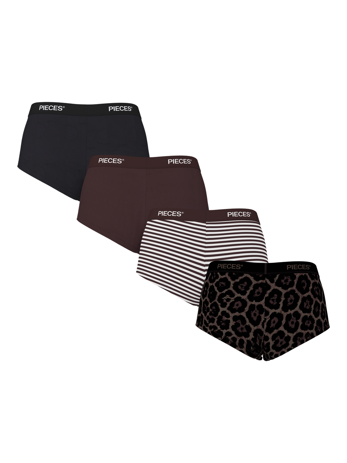 PIECES LOGO LADY 4 PACK BC