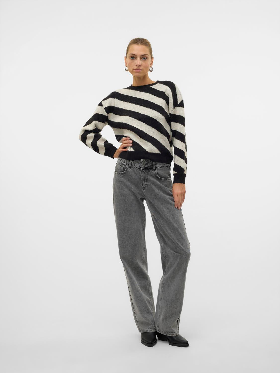 VERO MODA LARA LS O-NECK PULLOVER BOO REP