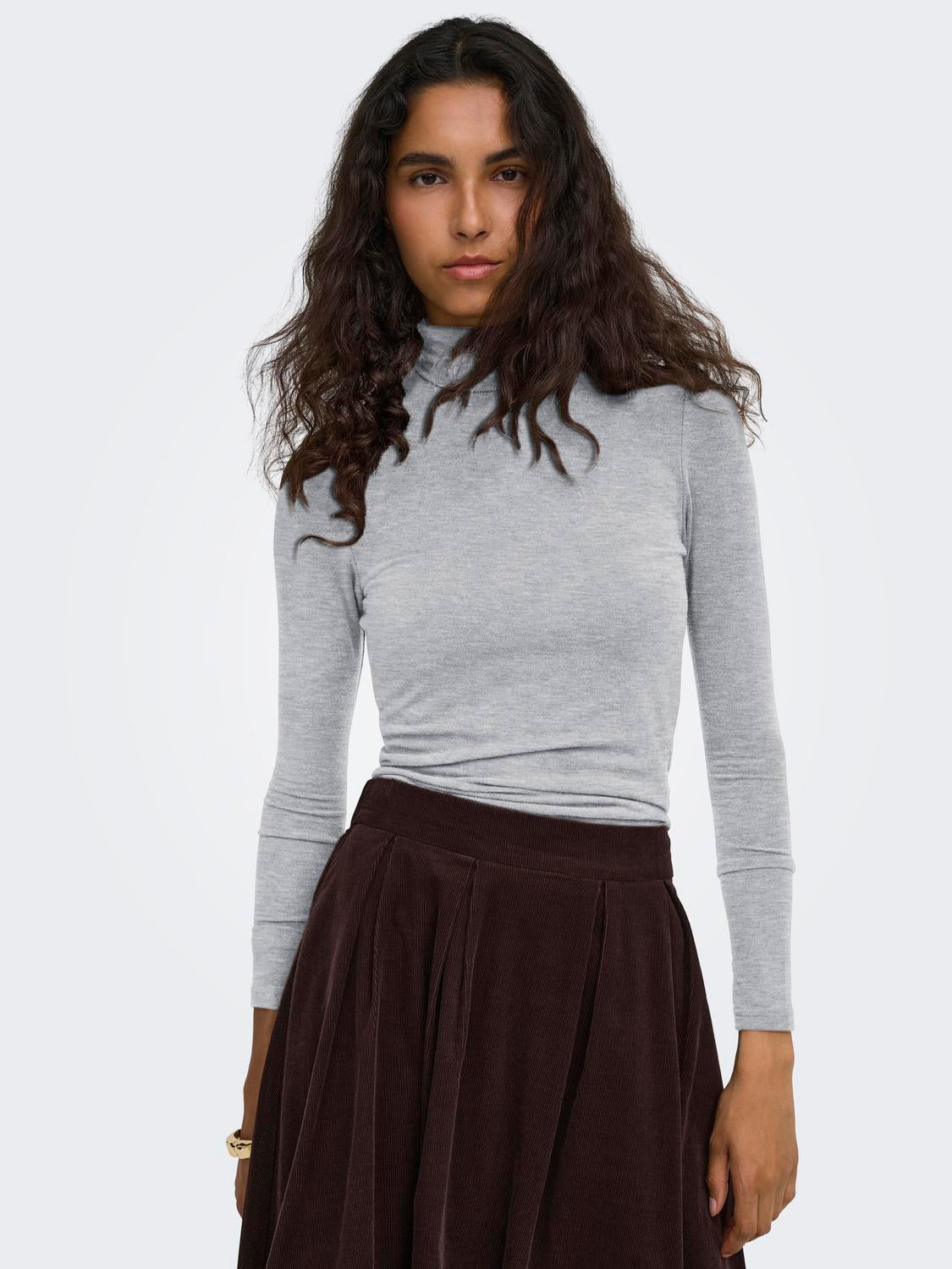 ONLY GLAMOUR L/S ROLL-NECK TOP JRS NOOS