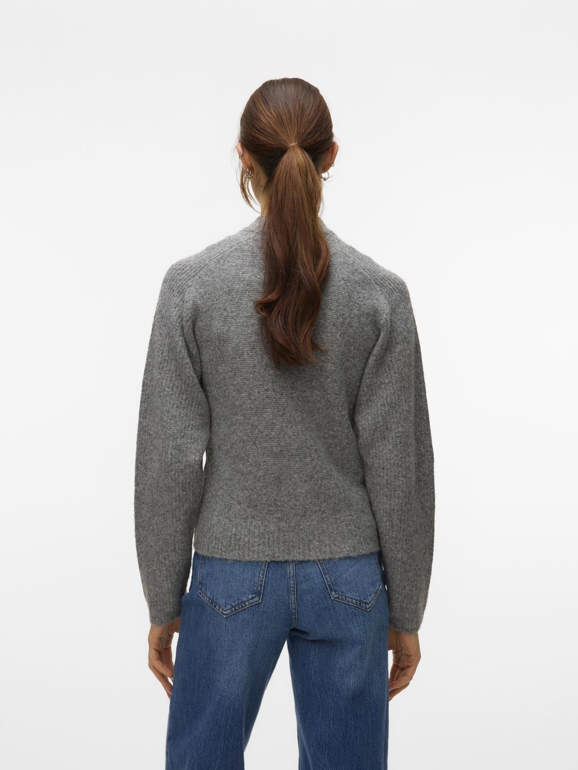 VERO MODA BANG LS HIGH NECK ZIP CARDIGAN