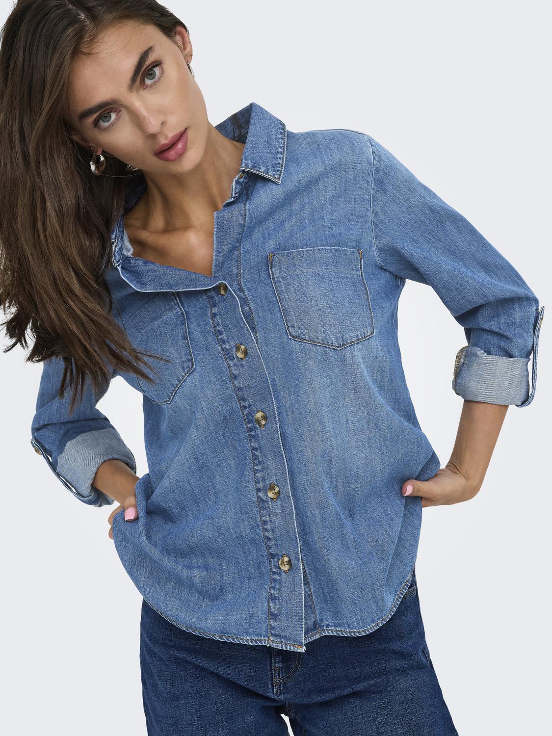 ONLY YASMIN SHIRT L/S DNM