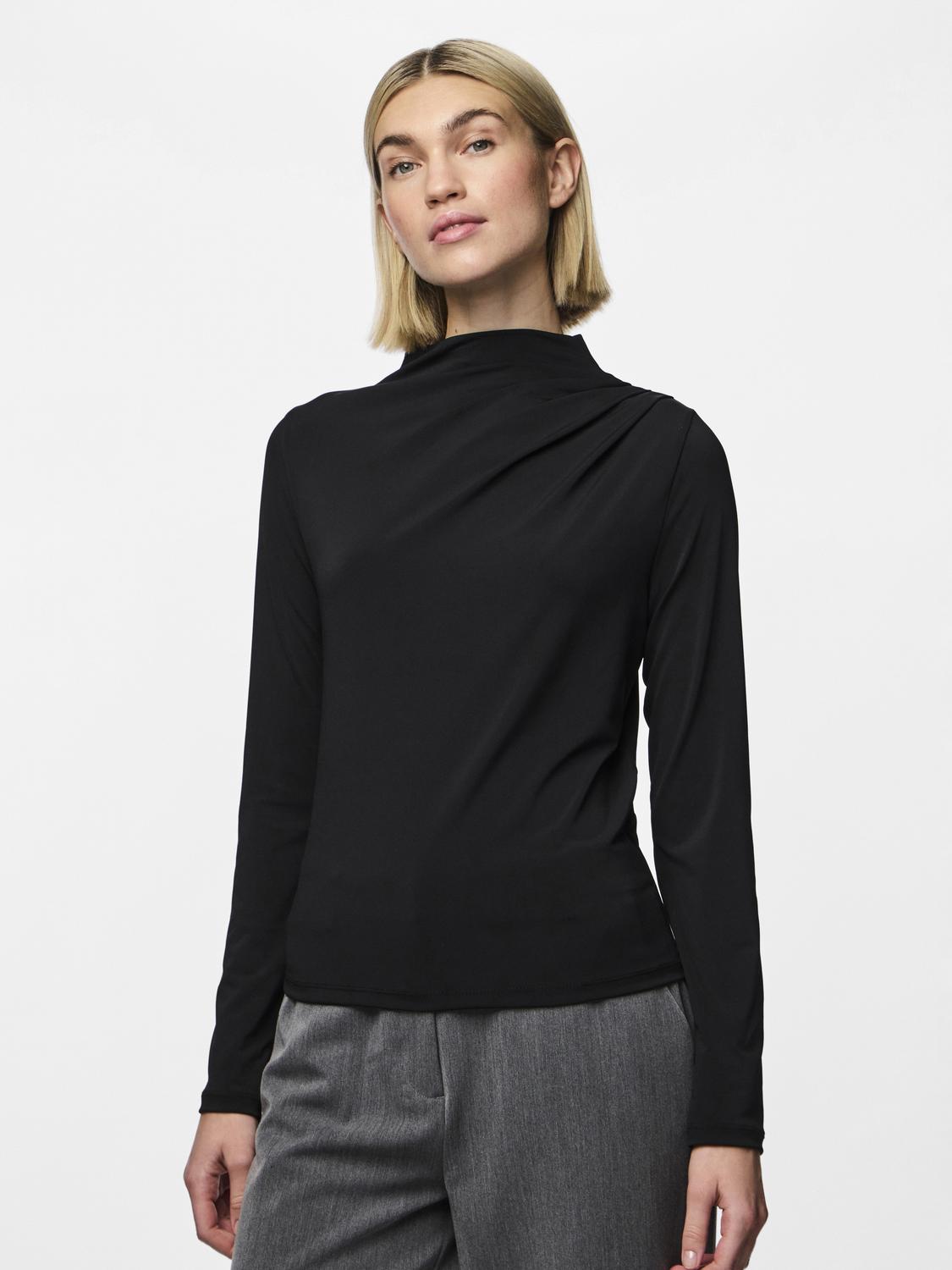 PIECES MADISON LS DRAPED TOP