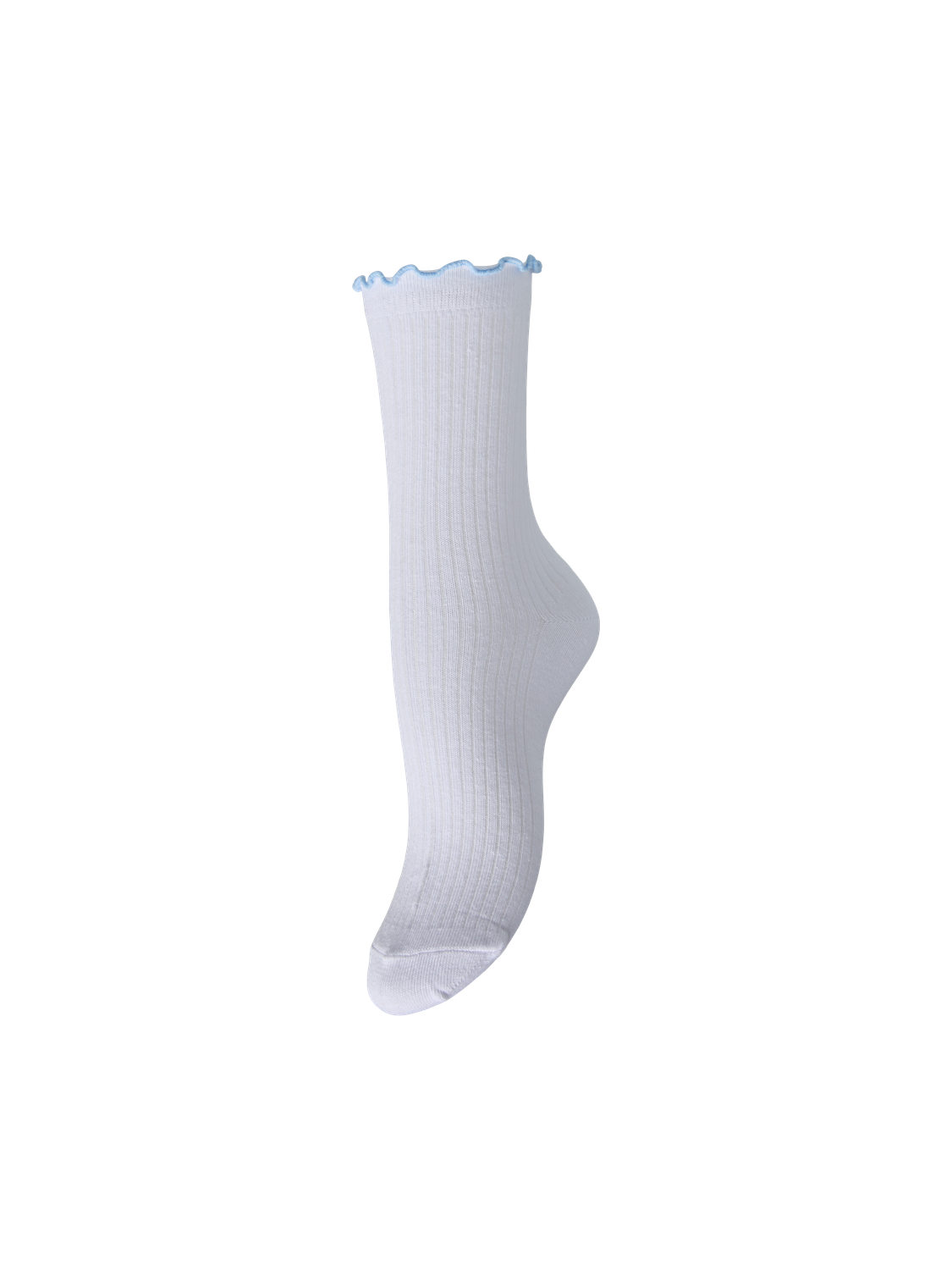 PIECES AFIA CONTRAST FRILL SOCKS