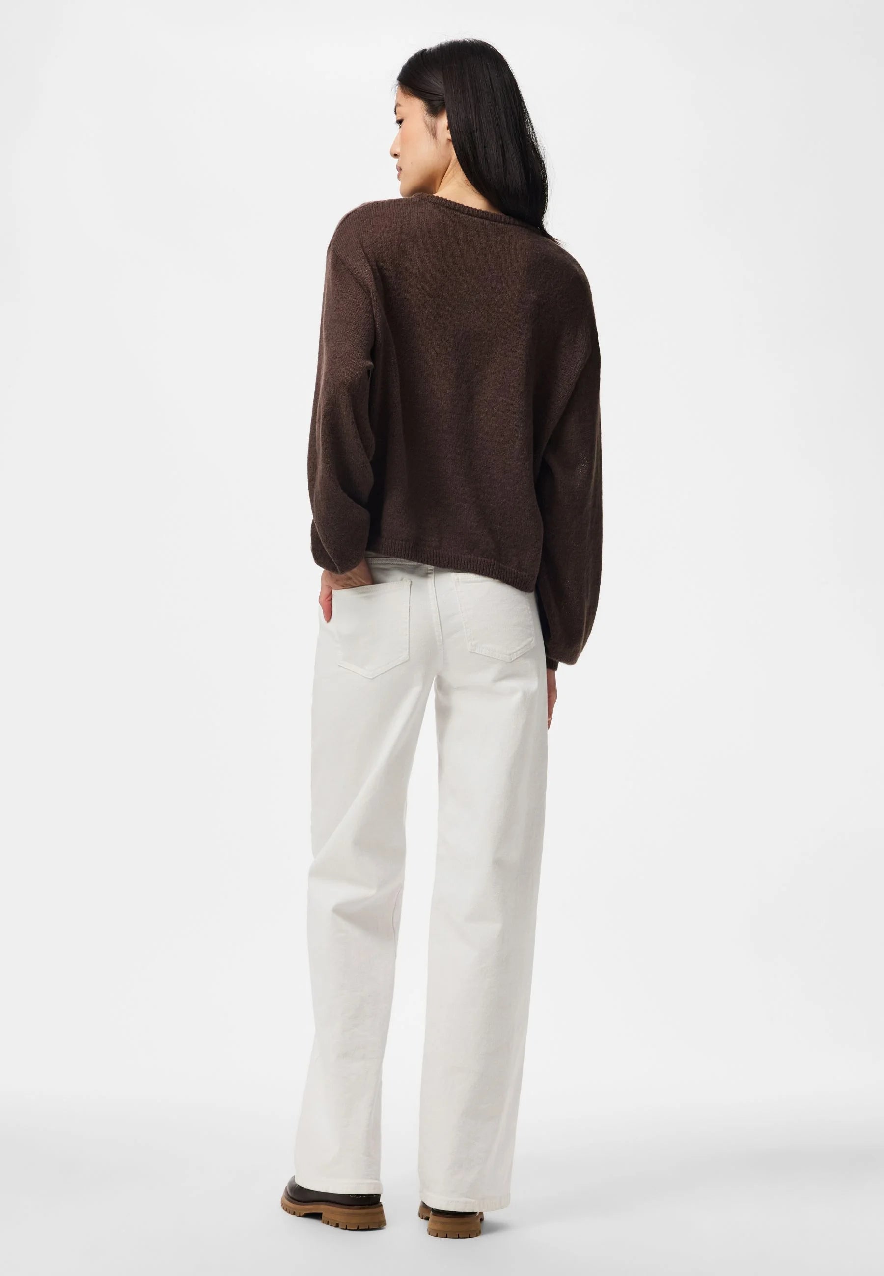 PIECES IDA LS O-NECK KNIT