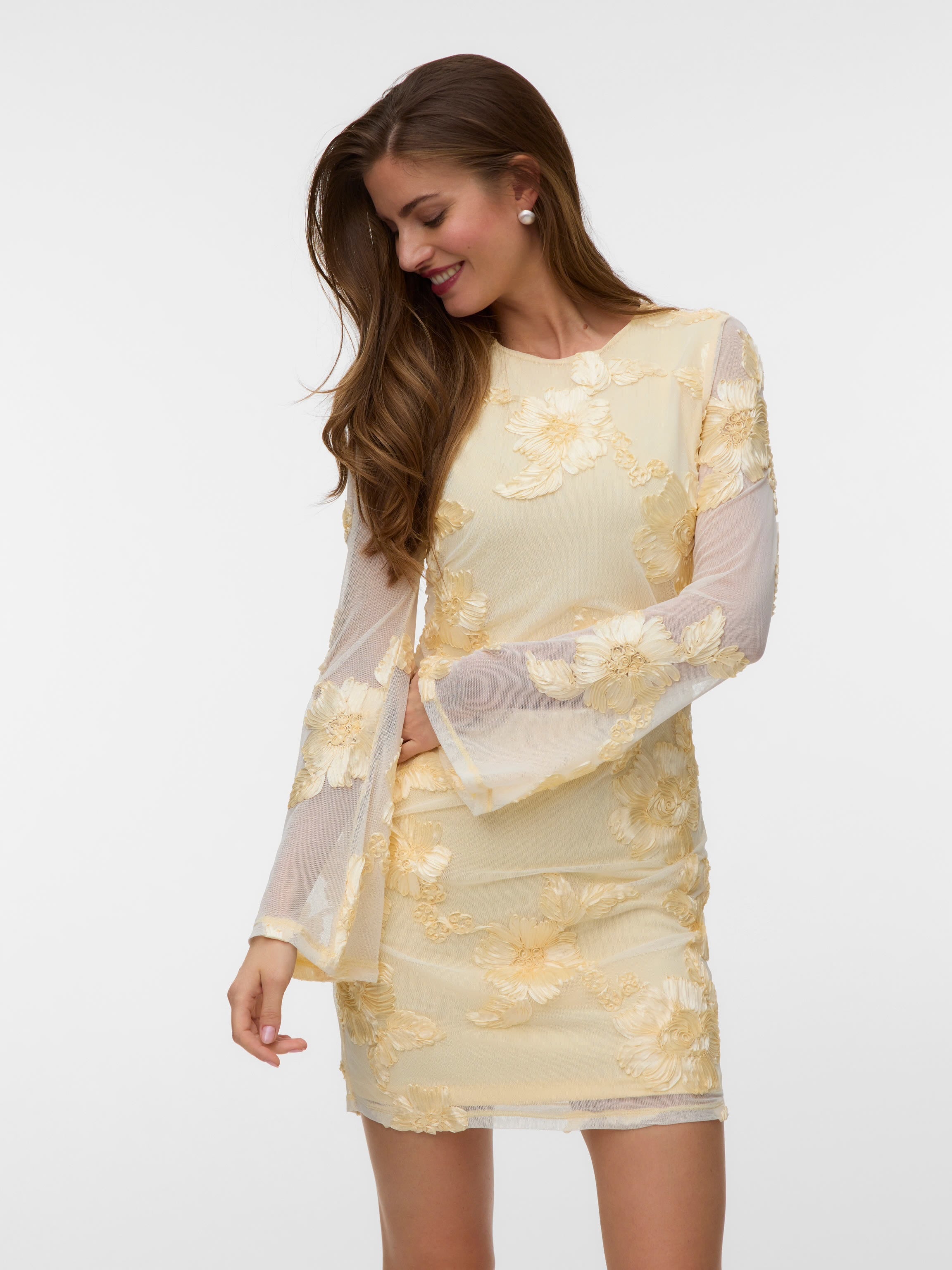 VERO MODA QUINN LS SHORT DRESS