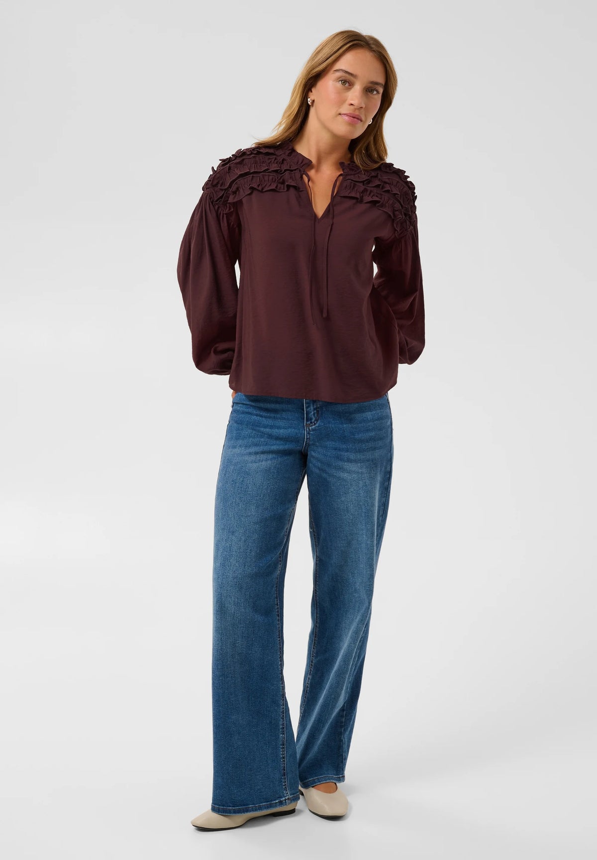 KAFFE NICOLE BLOUSE