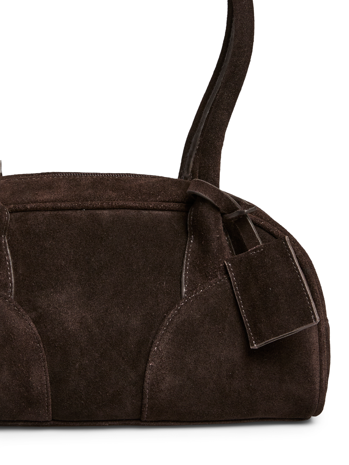PIECES BOWLING SUEDE BAG
