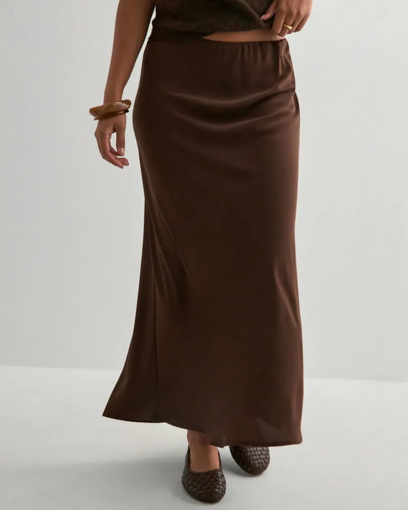 PIECES FRANAN HW ANKLE SKIRT
