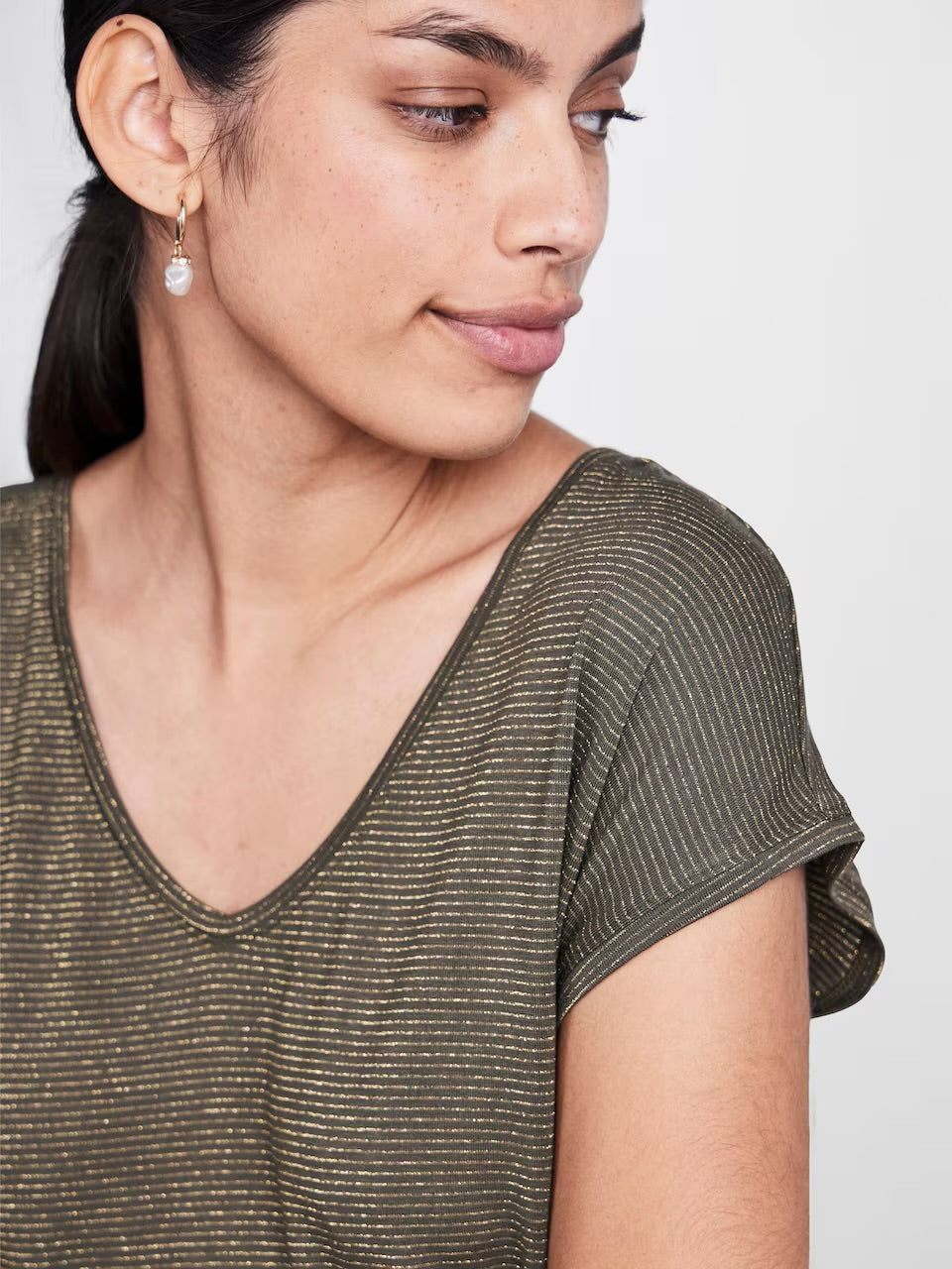 PIECES BILLO TEE LUREX STRIPES