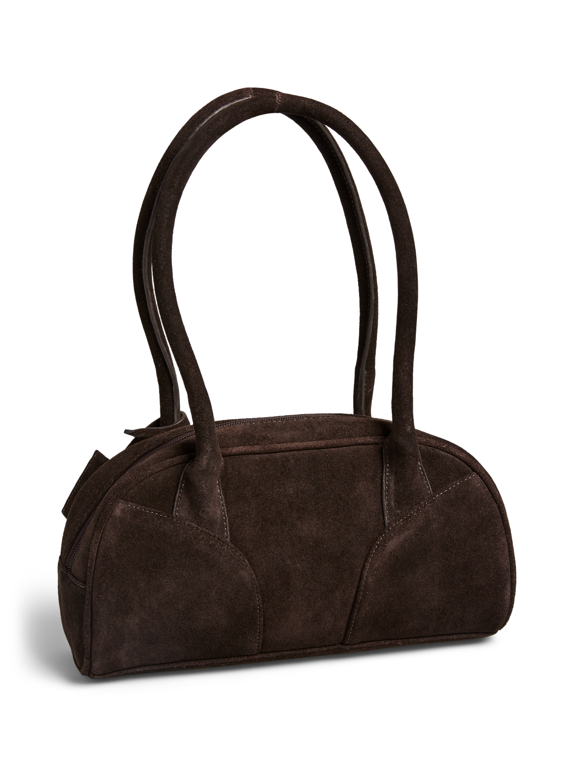 PIECES BOWLING SUEDE BAG