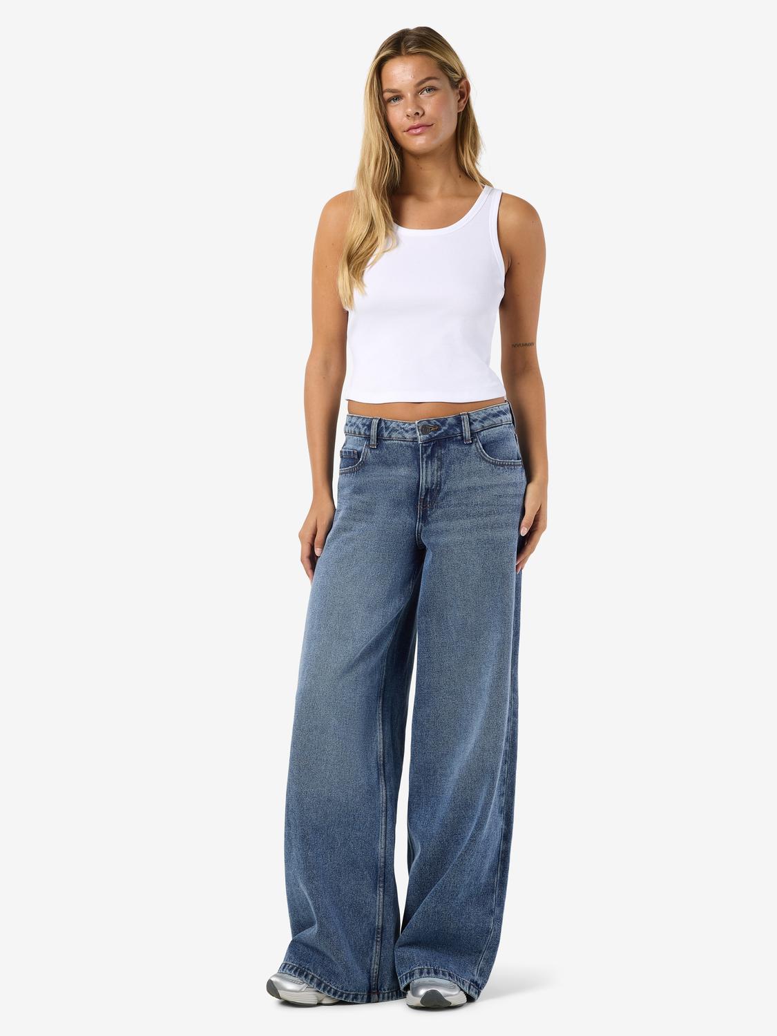 NOISY MAY KETTIE MW WIDE JEANS