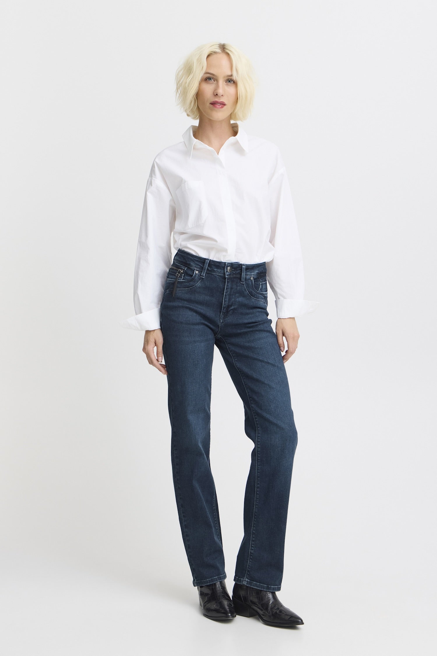 PULZ JEANS KAROLINA HW JEANS STRAIGHT