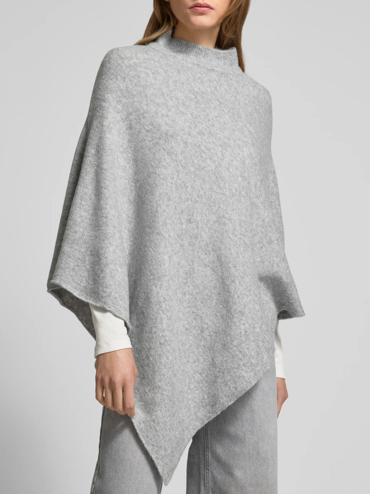 PIECES FORTUNA HIGH NECK PONCHO