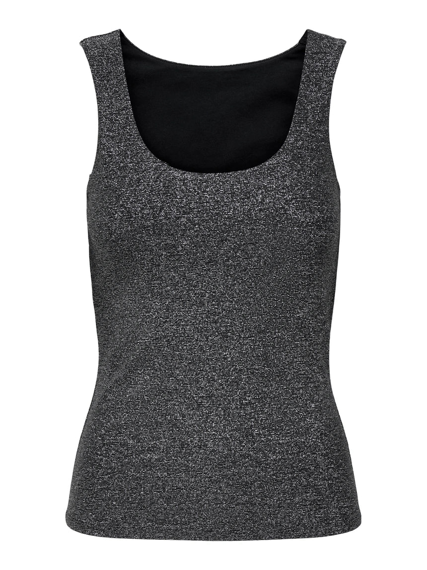 ONLY EA GLITTER S/L 2-WAYS TOP