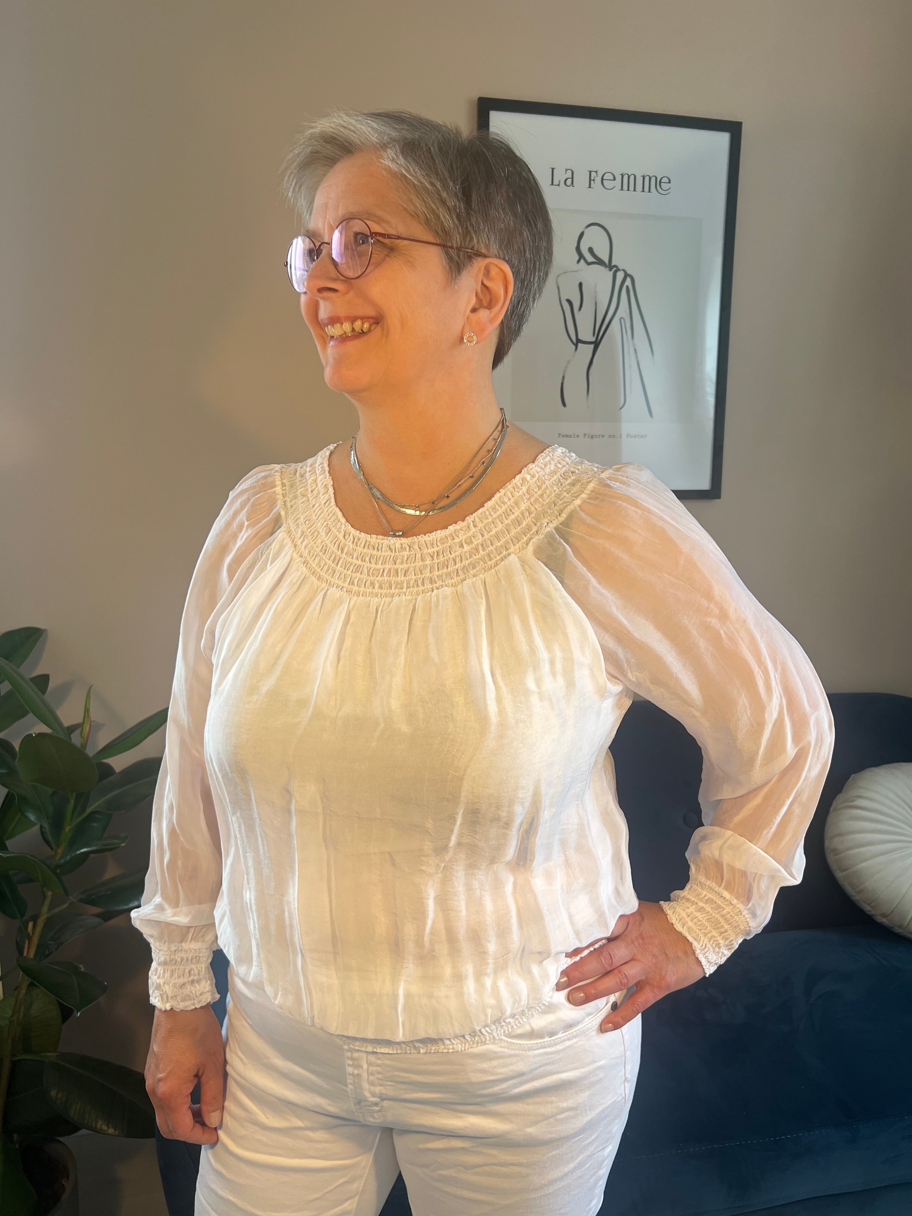 HOFFMANN L/S SILK BLOUSE