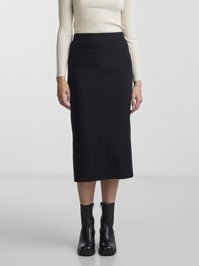 PIECES KYLIE MW MIDI SKIRT