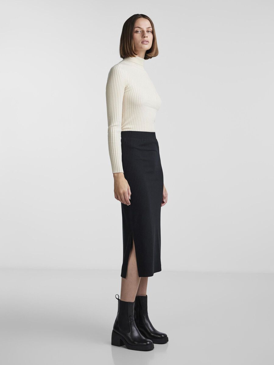 PIECES KYLIE MW MIDI SKIRT