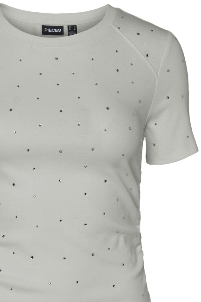 PIECES TYLER SS RHINESTONE TEE