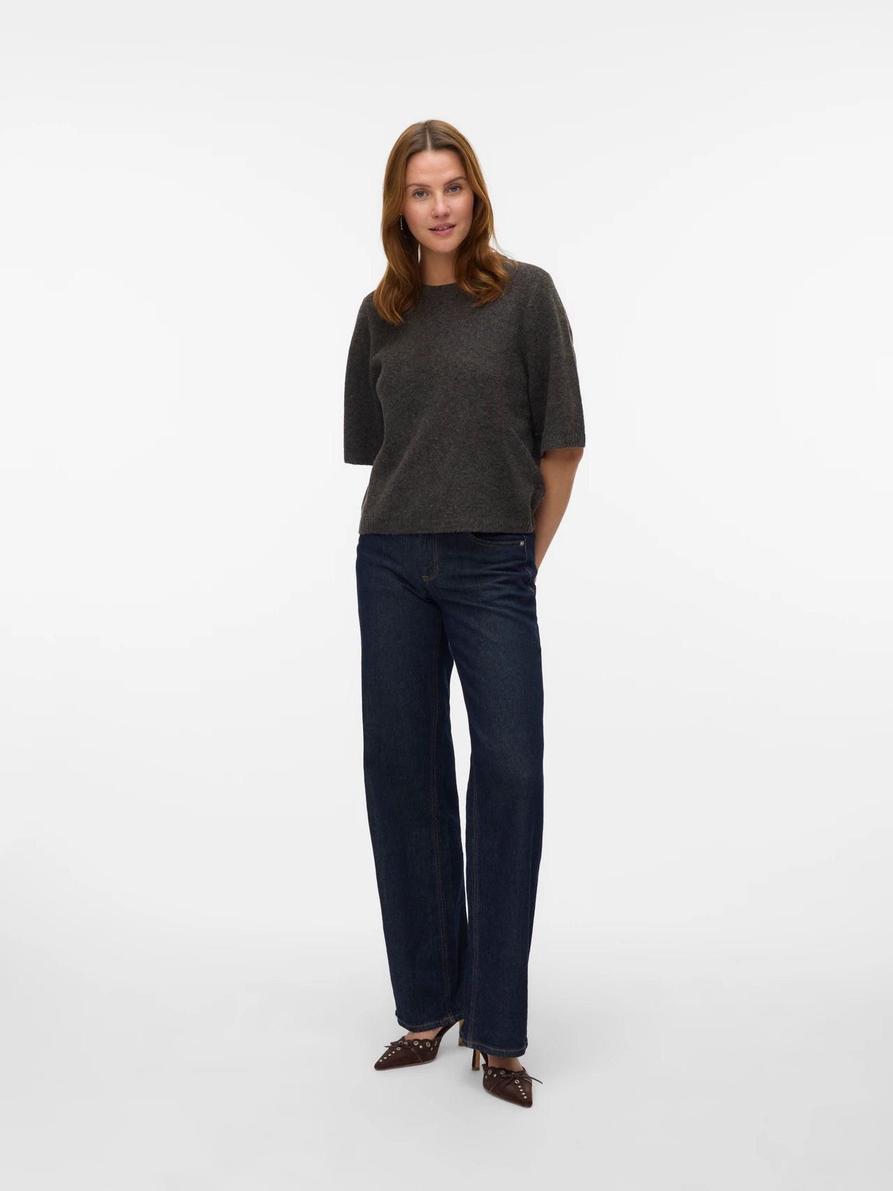 VERO MODA BOOM 2/4 O-NECK OVERSIZE PULLOVER